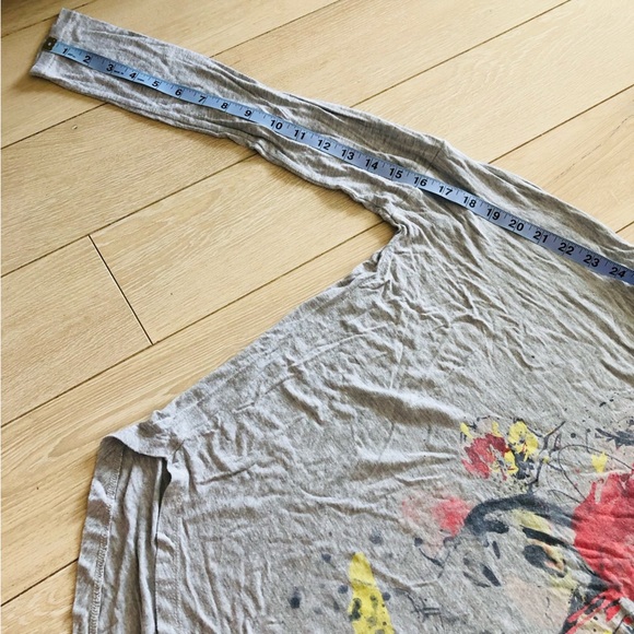 Abercrombie & Fitch Soft Oversized Graphic Long Sleeve T shirt in Grey Size M - Picture 4 of 11